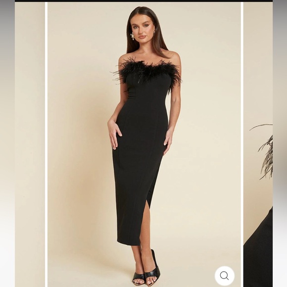 Jaus Valentino black feather dress 🖤 - Picture 3 of 6